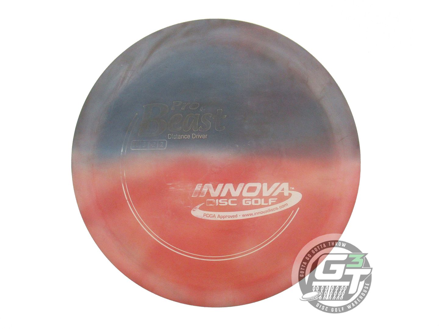 USED Innova I-DYE Pro Beast 175g Red Black Split Distance Driver Golf Disc