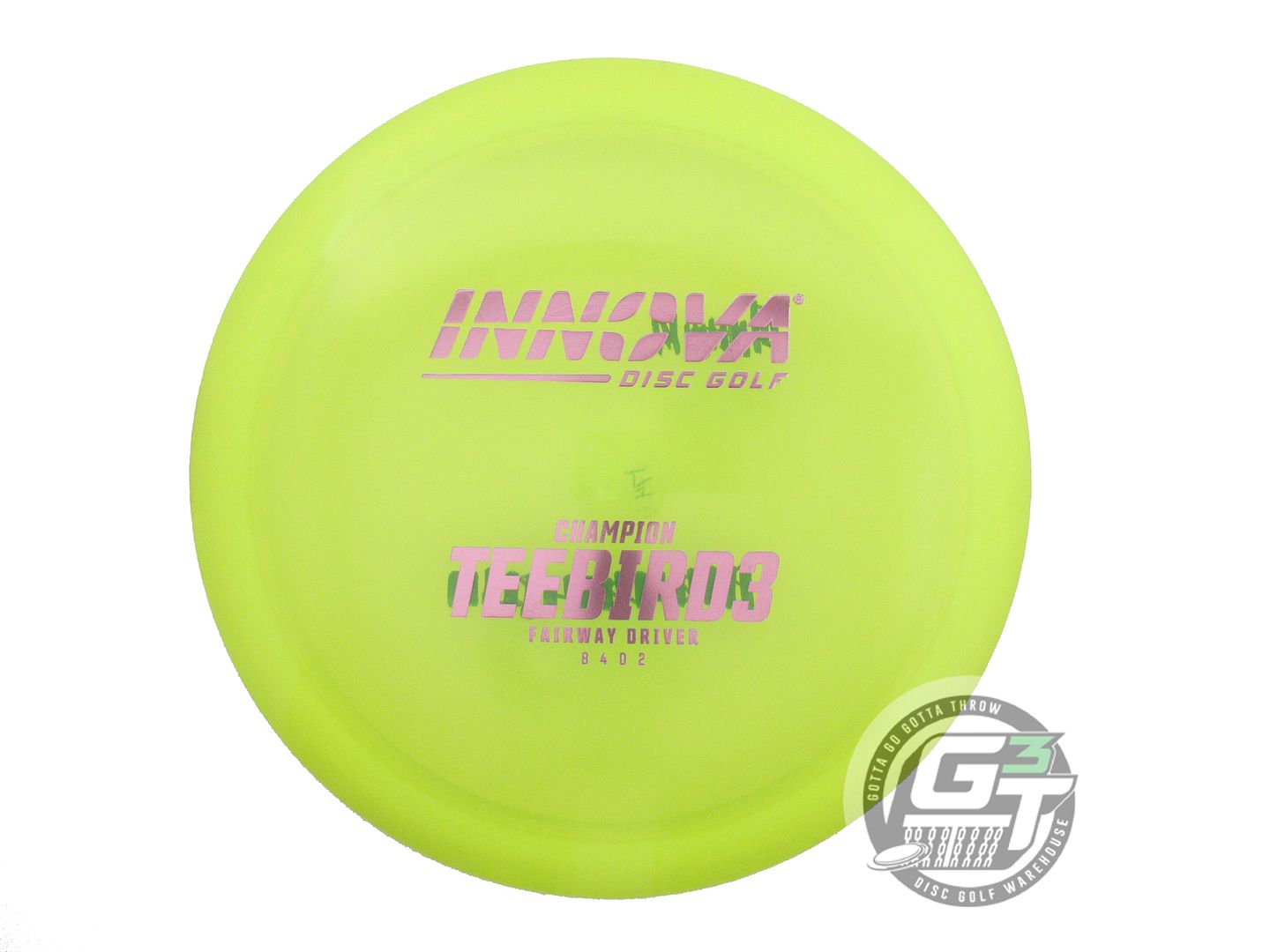 USED Innova Champion Teebird3 173g Yellow Lilac Foil Fairway Driver Golf Disc
