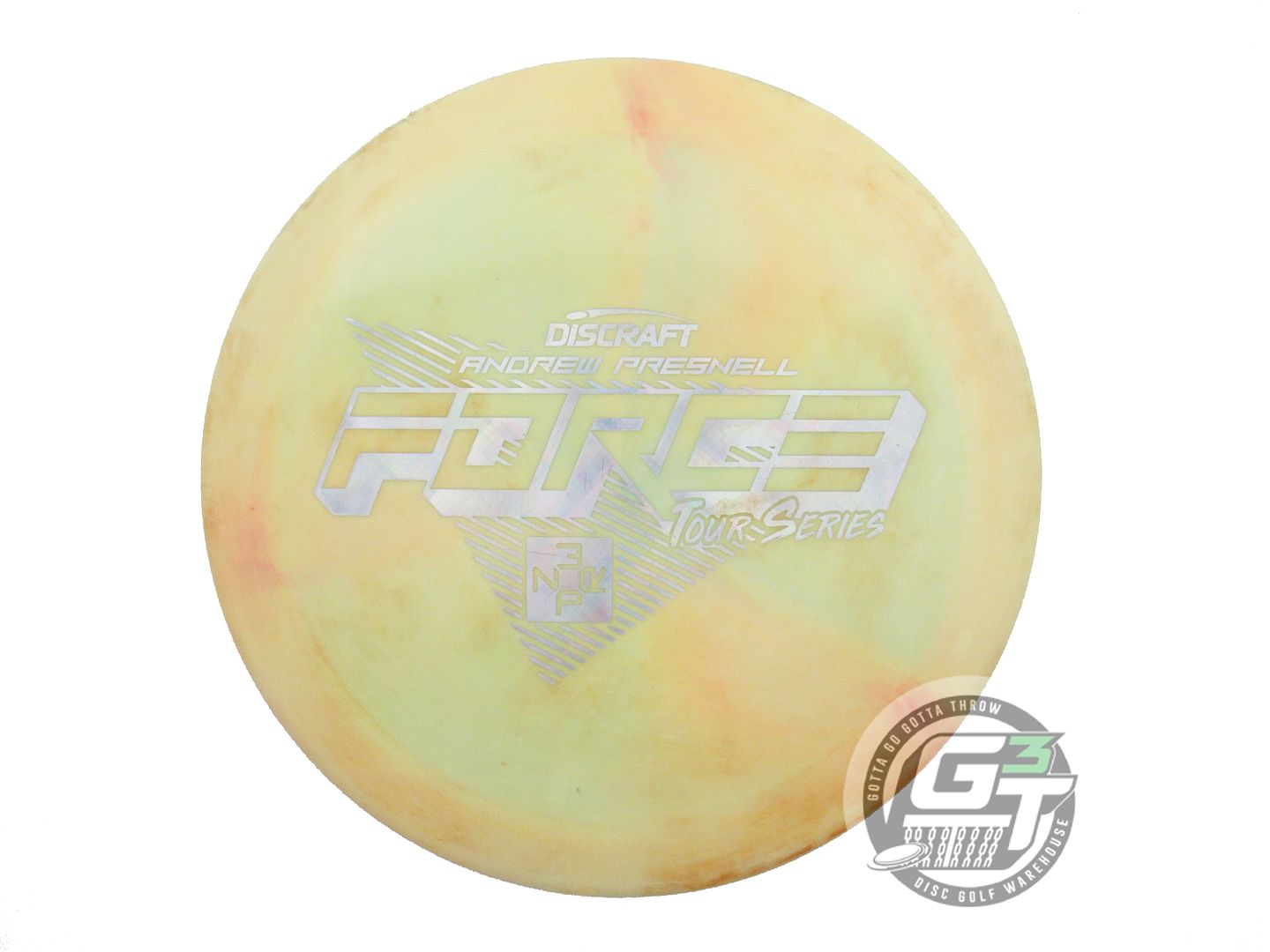 USED Discraft [PRESNELL] Swirl ESP Force 174g Peach-Yellow Distance Driver Disc