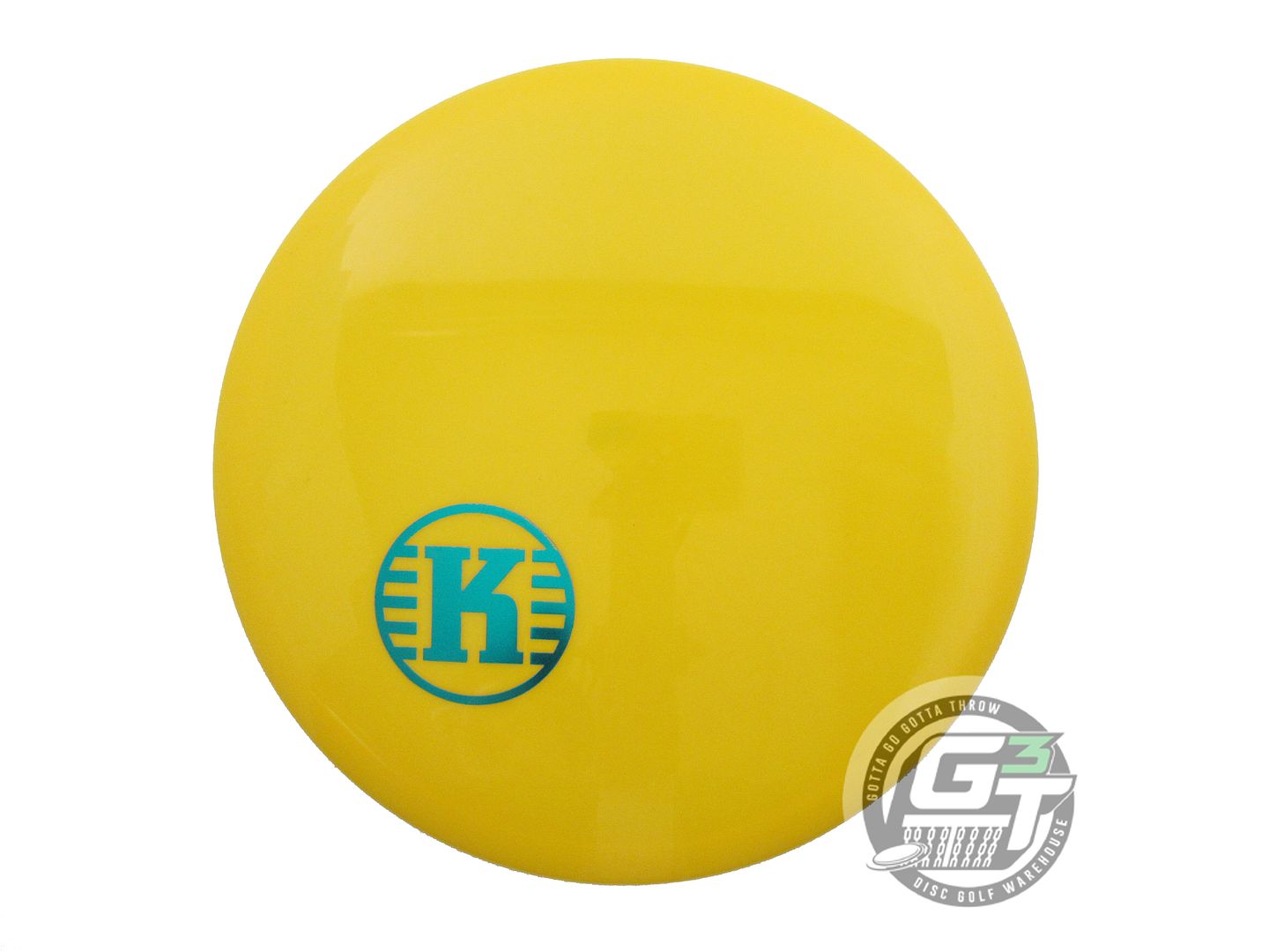 USED Kastaplast K1 Kaxe 174g Yellow Teal Foil Midrange Golf Disc