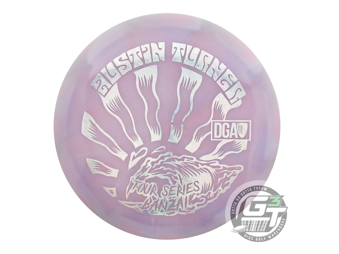 NOS DGA [TURNER] Swirl Banzai 173-174g Lilac Hypnotic Foil Fairway Driver Disc