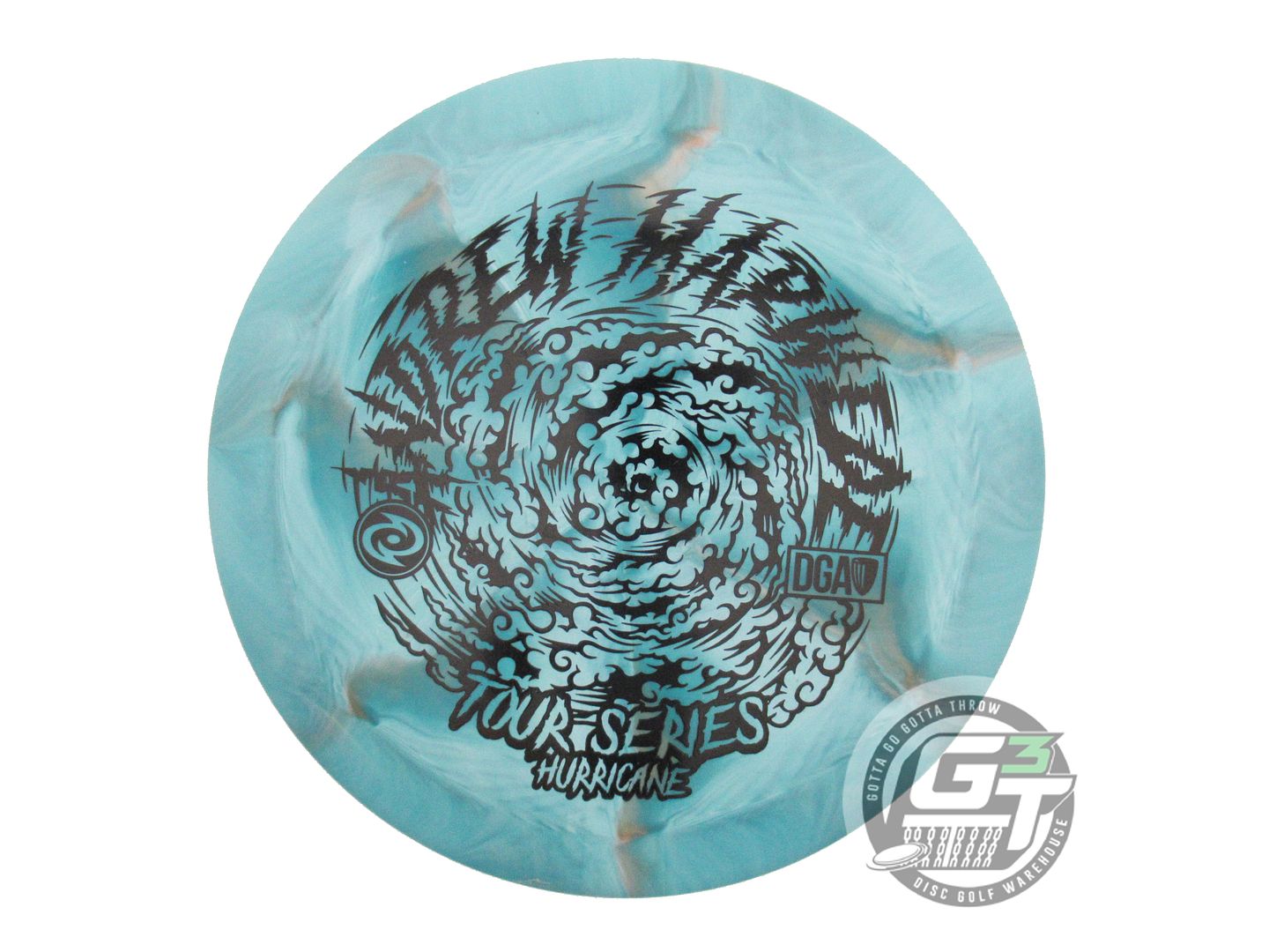 USED DGA [MARWEDE] Swirl Hurricane 173-174g Green-Peach Distance Driver Disc