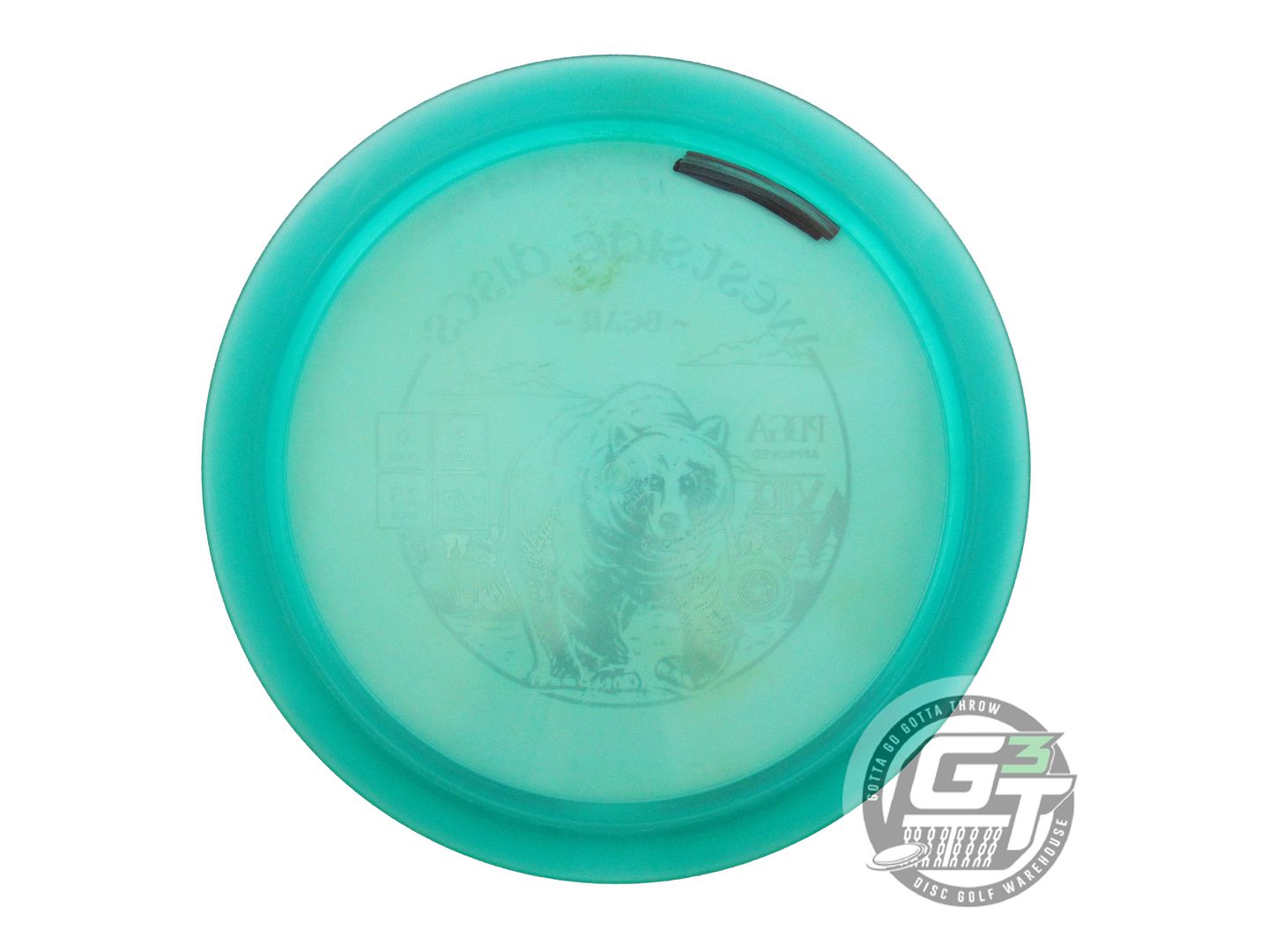 USED Westside Discs VIP Ice Bear 173g Teal Silver Foil Fairway Driver Golf Disc