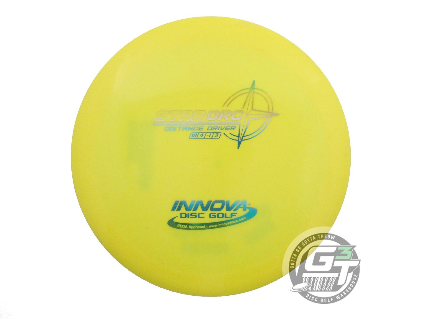 USED Innova Star Orc 170g Yellow Sunrise Foil Distance Driver Golf Disc