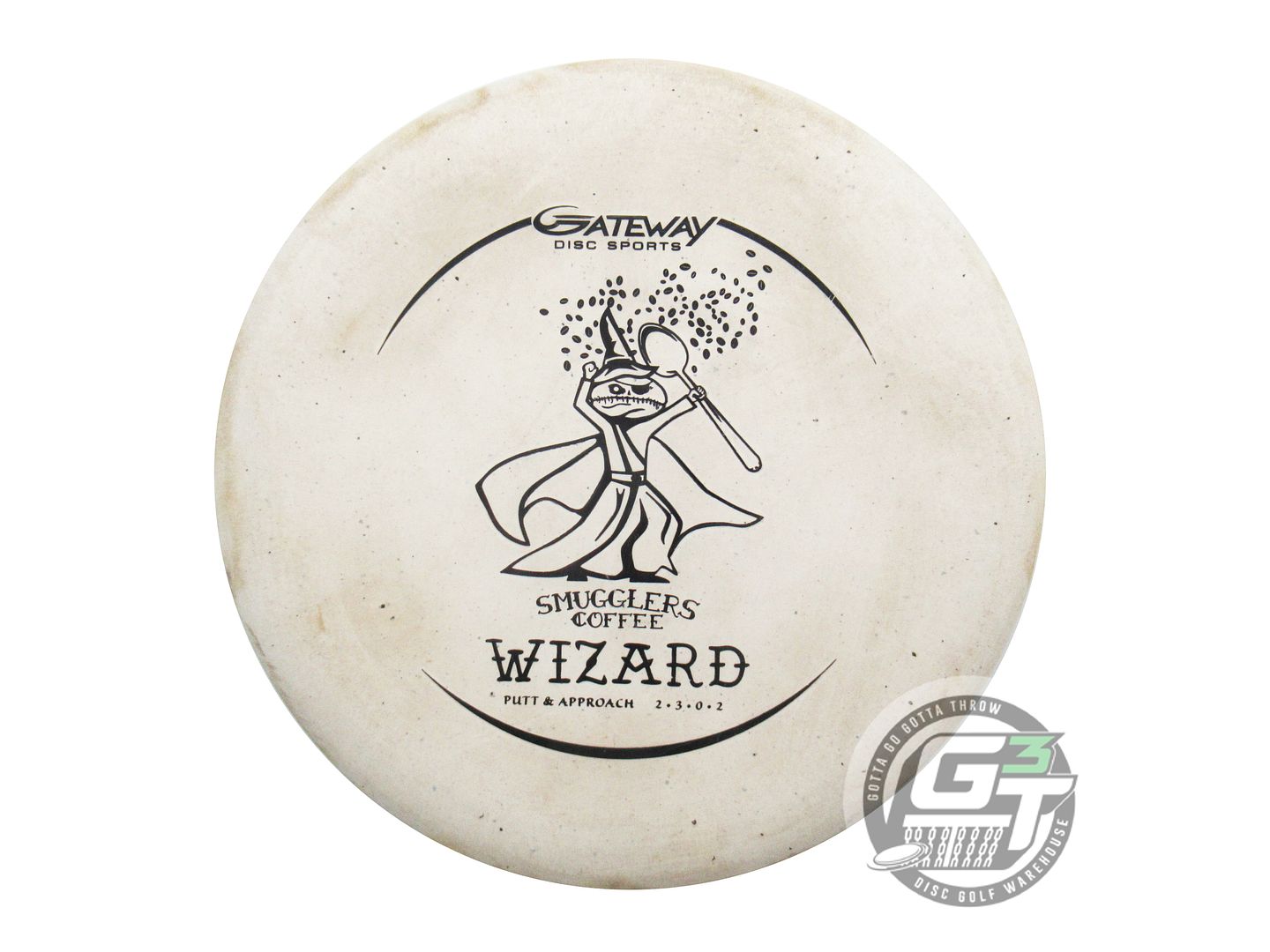 USED Gateway Smugglers Coffee Blend Wizard 174g Black Stamp Putter Golf Disc