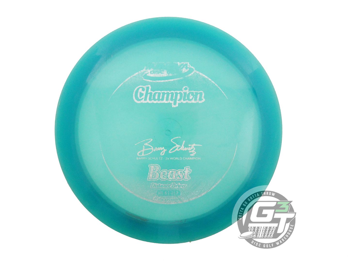 USED Innova Champion Beast 175g Teal Silver Glitter Foil Distance Driver Disc