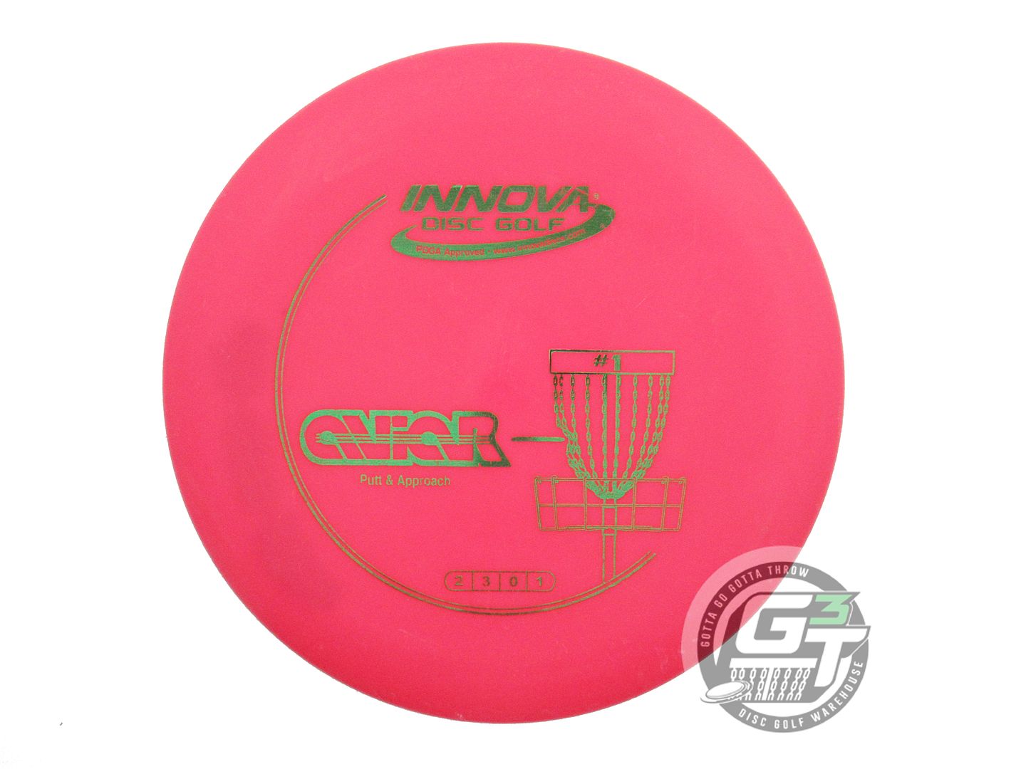 USED Innova DX Aviar 147g Pink Green Foil Putter Golf Disc