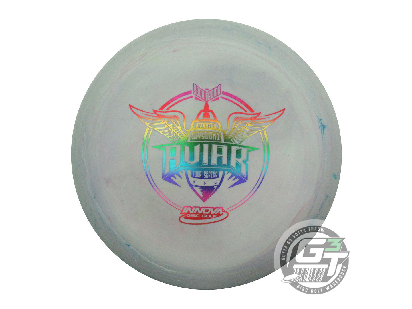USED Innova [WYSOCKI] Galactic Pro Aviar 175g Rainbow Foil Putter Golf Disc