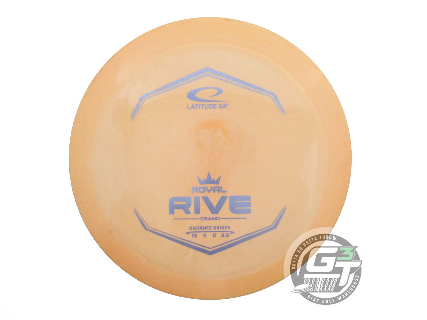 USED Latitude 64 Royal Grand Rive 175g Peach Lilac Foil Distance Driver Disc