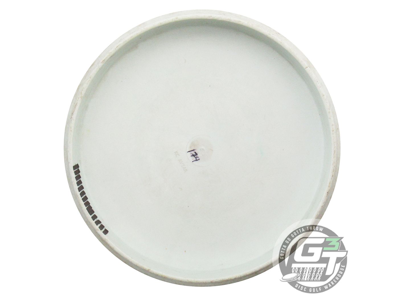 USED Innova KC Pro Aviar 174g White Black Stamp Putter Golf Disc