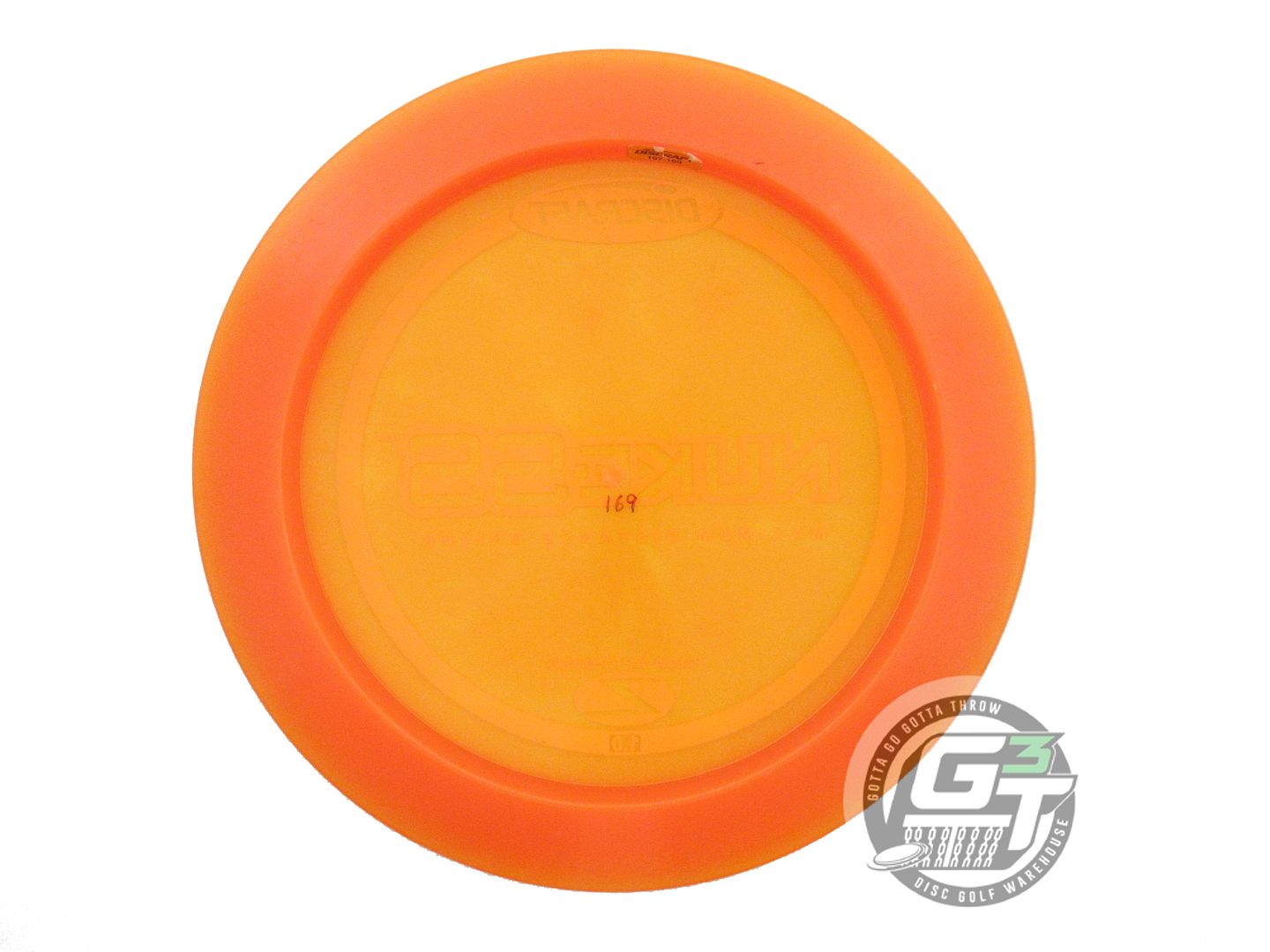 USED Discraft Z Nuke SS 169g Orange White Stamp PFN Distance Driver Golf Disc