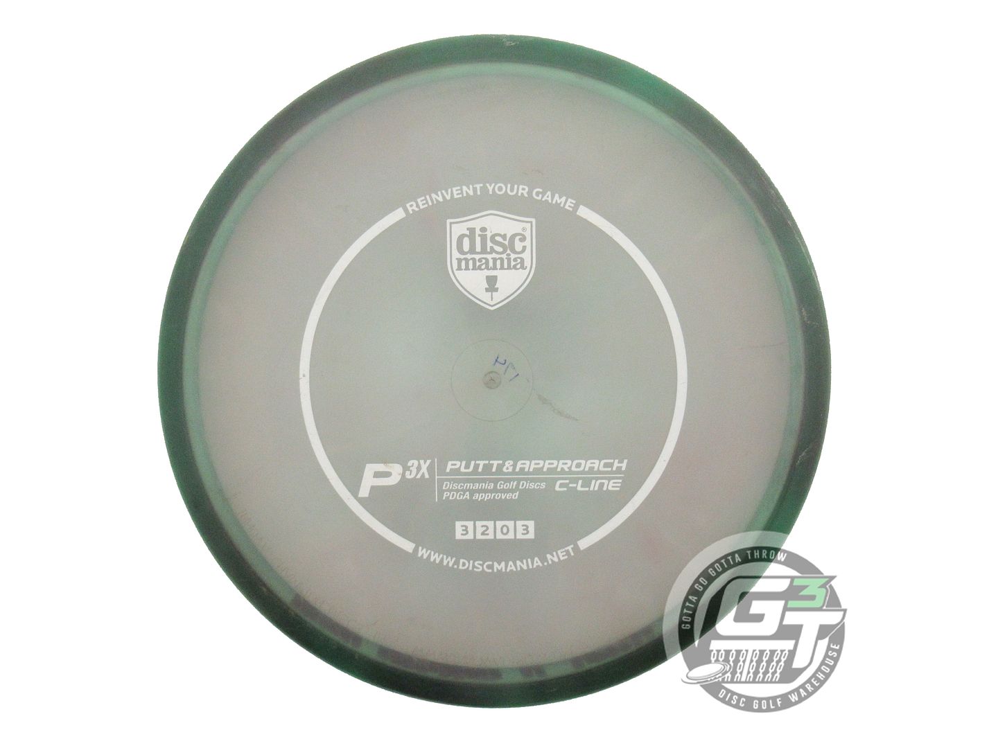 USED DiscMania C-Line P3x 174g Green White Stamp Putter Golf Disc