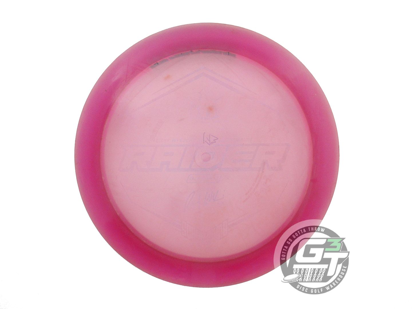 USED Dynamic Discs [WYSOCKI] Lucid Raider 171g Purple Wiped Stamp Driver Disc