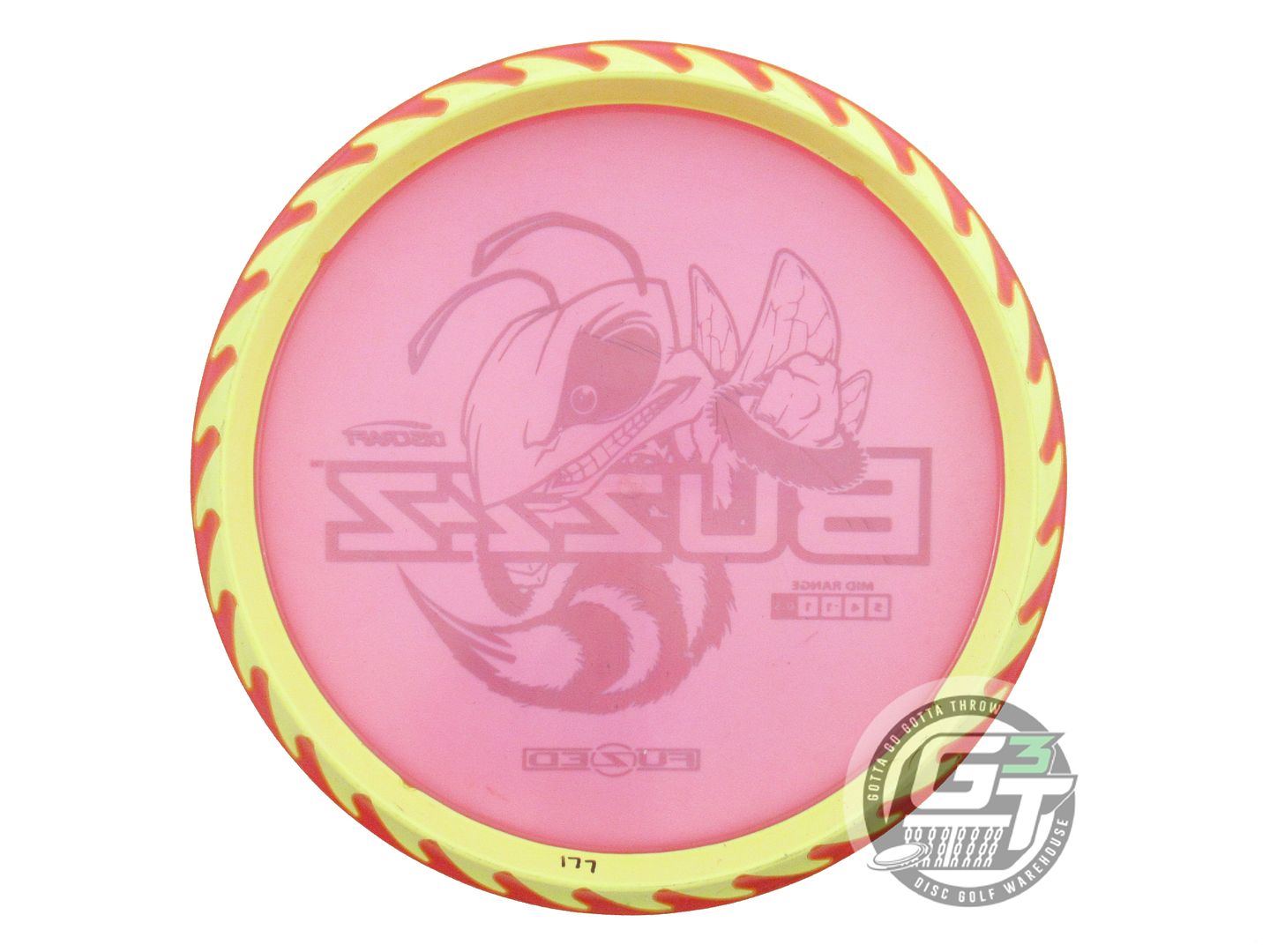 USED Discraft FuZed BuzzzSaw Buzzz 177g Pink Blue Holo Foil Midrange Golf Disc