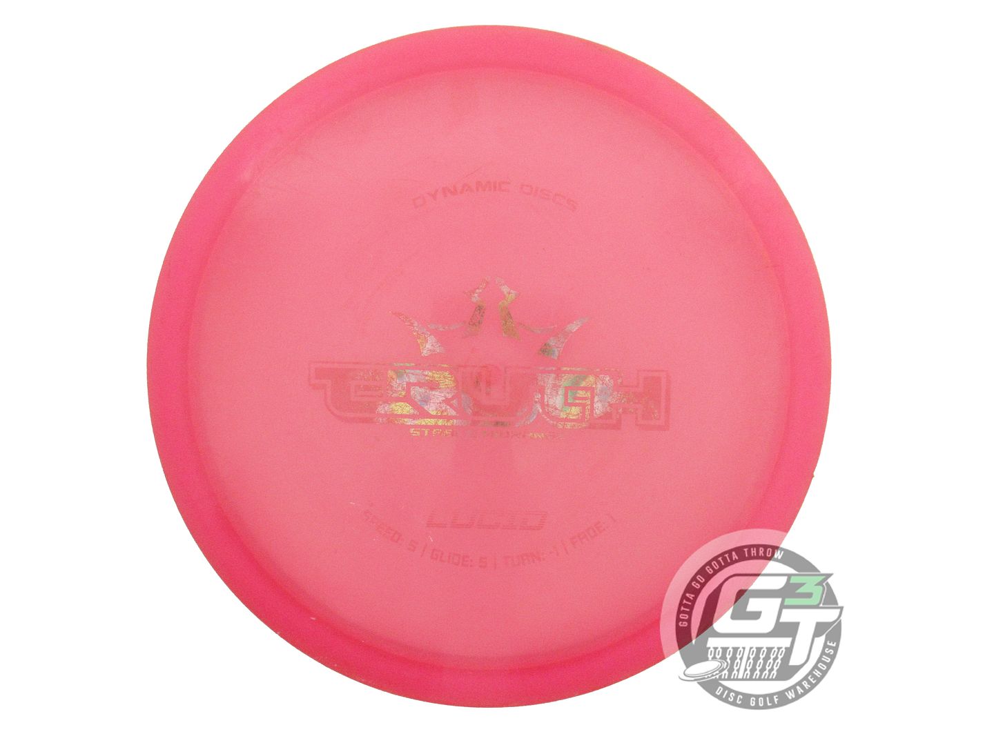 USED Dynamic Discs Lucid Truth 176g Pink Wiped Stamp Midrange Golf Disc