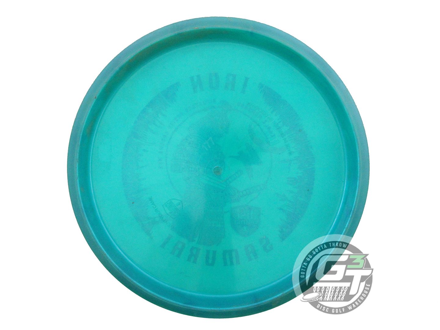 USED DiscMania IRON SAMURAI 4 Chroma MD3 177g Teal Gray Foil Midrange Golf Disc
