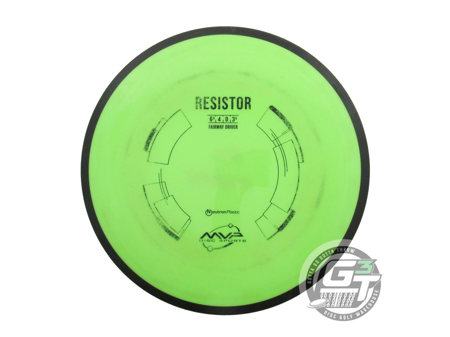 USED MVP Disc Sports Neutron Resistor 160g Lime Fairway Driver Golf Disc
