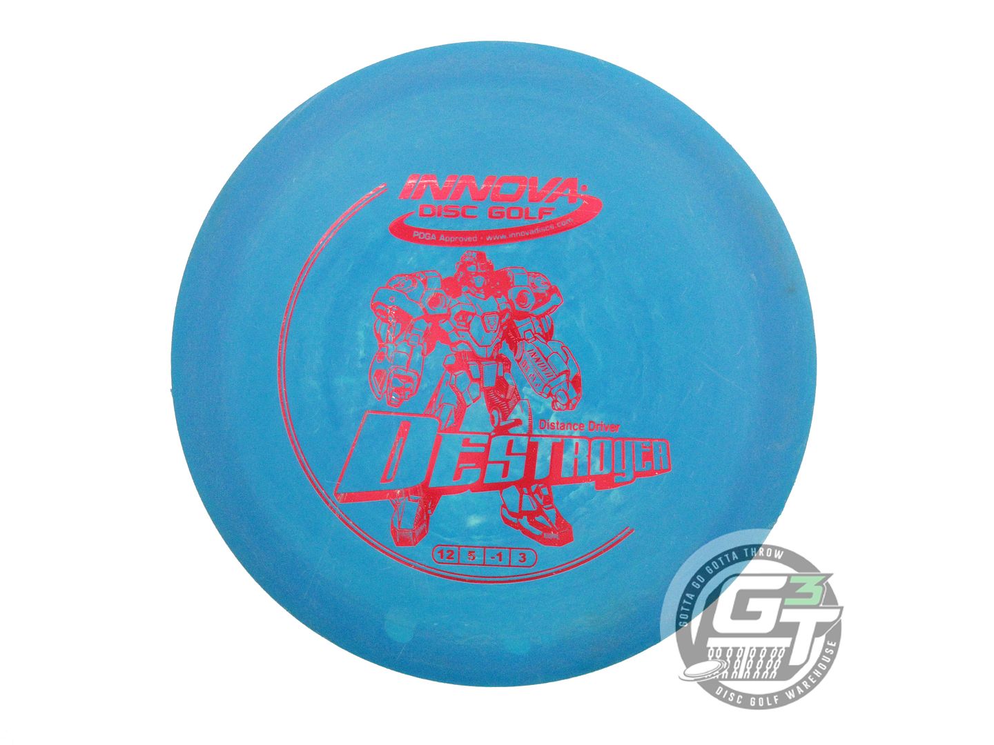 USED Innova DX Destroyer 175g Blue Red Foil Distance Driver Golf Disc