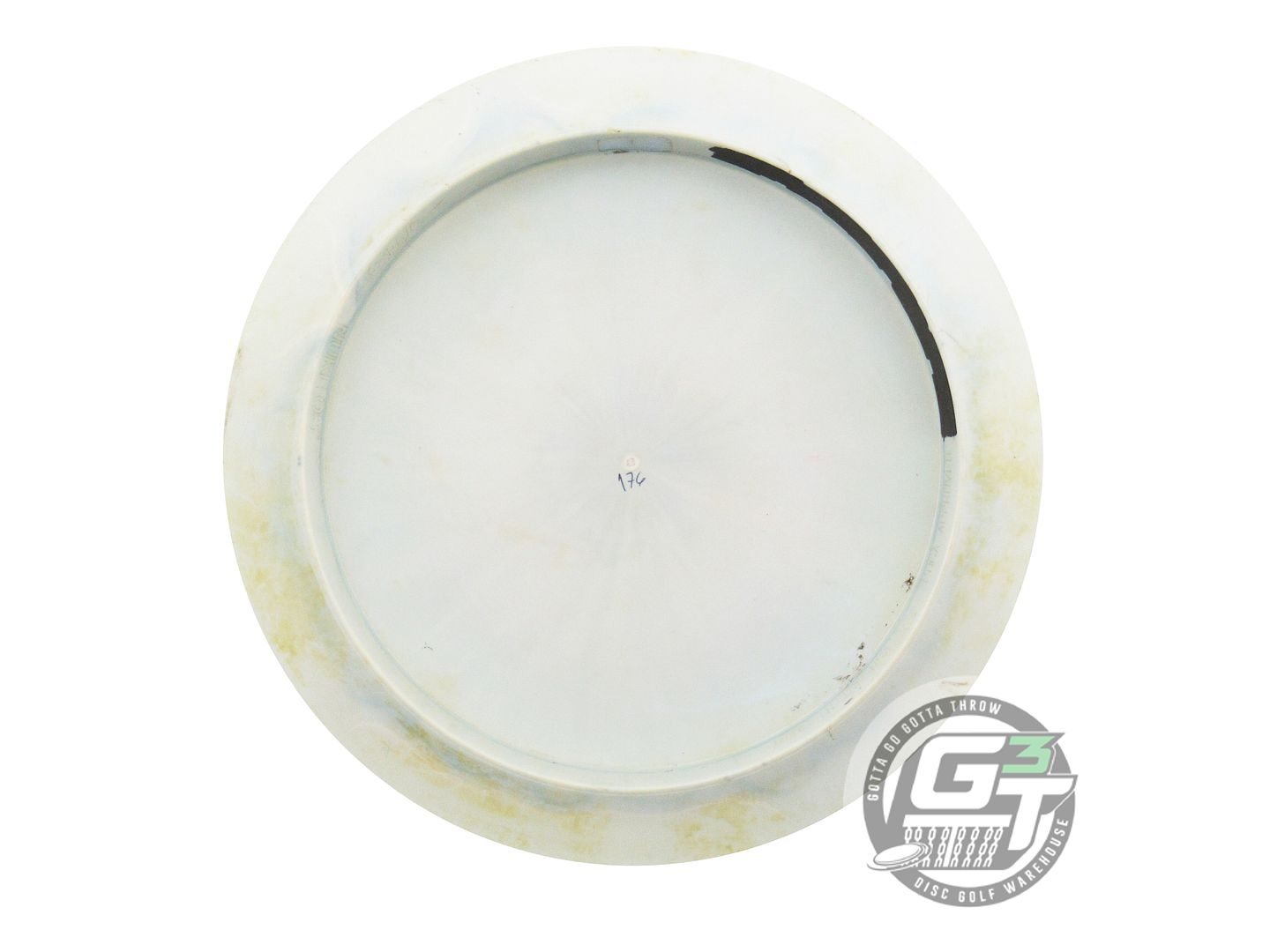 USED Discraft ESP Nuke OS 176g Sage-White Gold Glitter Foil Distance Driver Disc