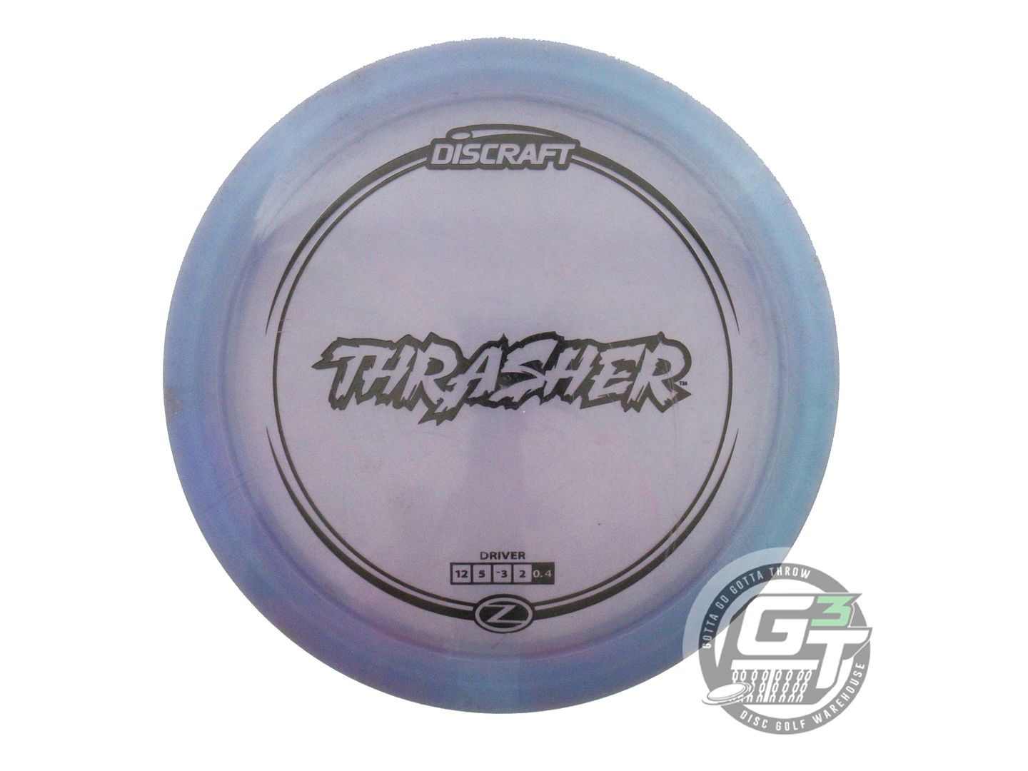USED Discraft Z Thrasher 176g Aqua Blue Foil Distance Driver Golf Disc