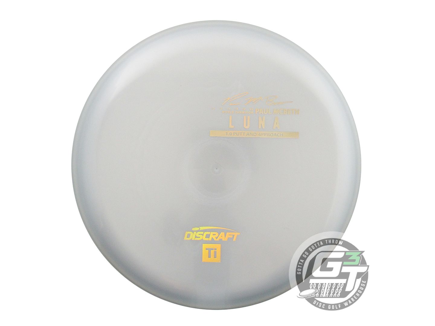USED Discraft [LEDGESTONE] Titanium Luna 176g Silver Copper Foil Putter Disc
