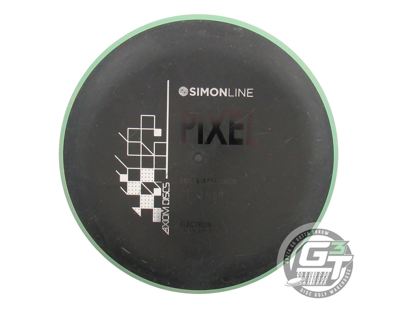 USED Axiom Discs [LIZOTTE] Electron Firm Pixel 175g Black Green Rim Putter Disc