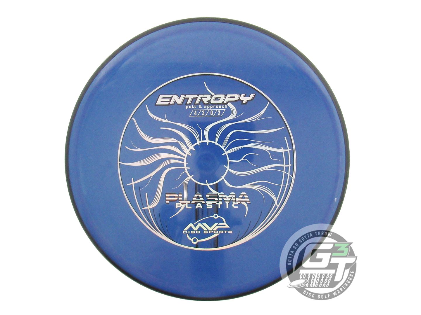 USED MVP Disc Sports Classic Plasma Entropy 173g Blue Putter Golf Disc