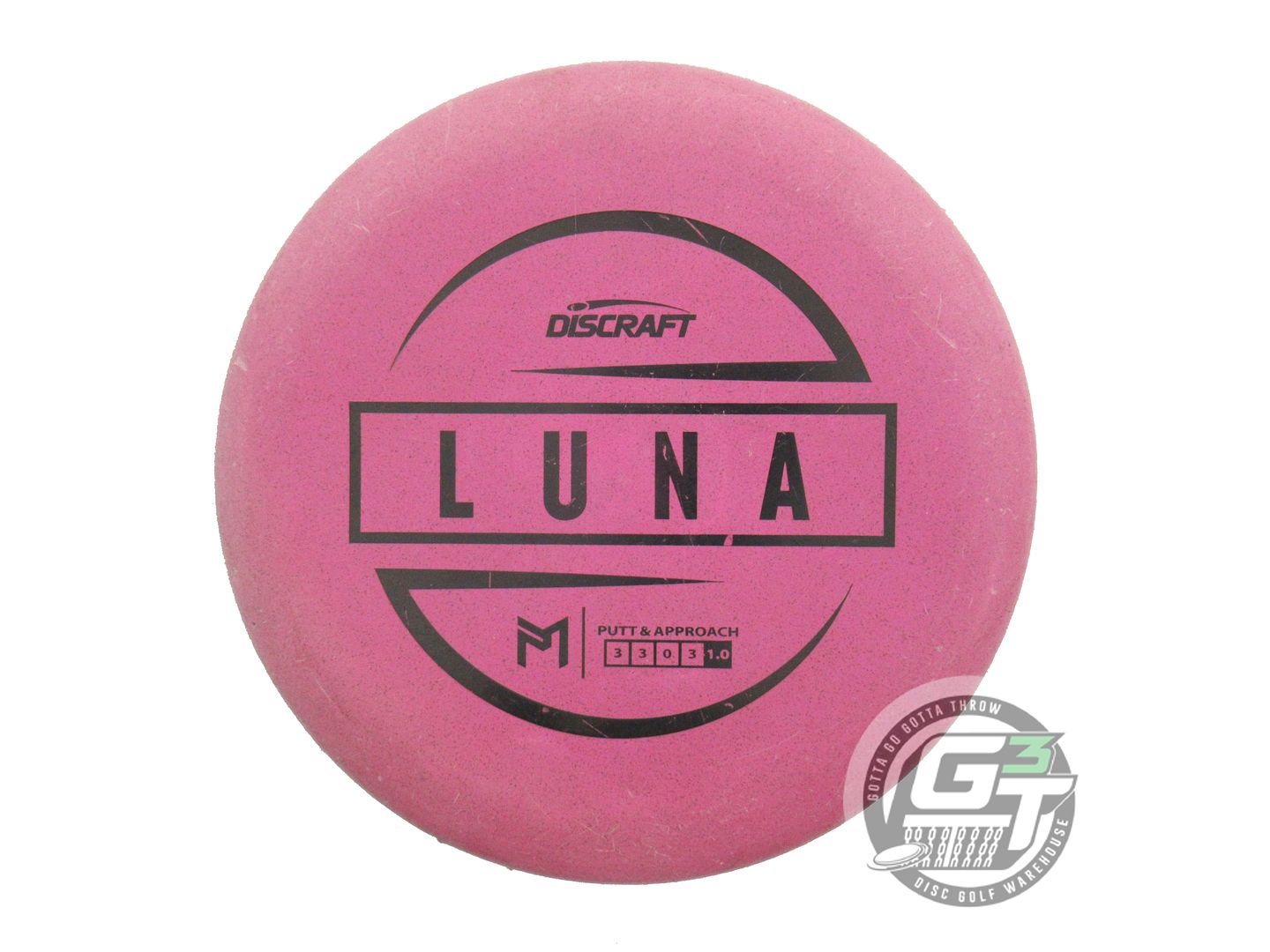 USED Discraft [McBETH] Jawbreaker Luna 174g Pink Black Stamp Putter Golf Disc