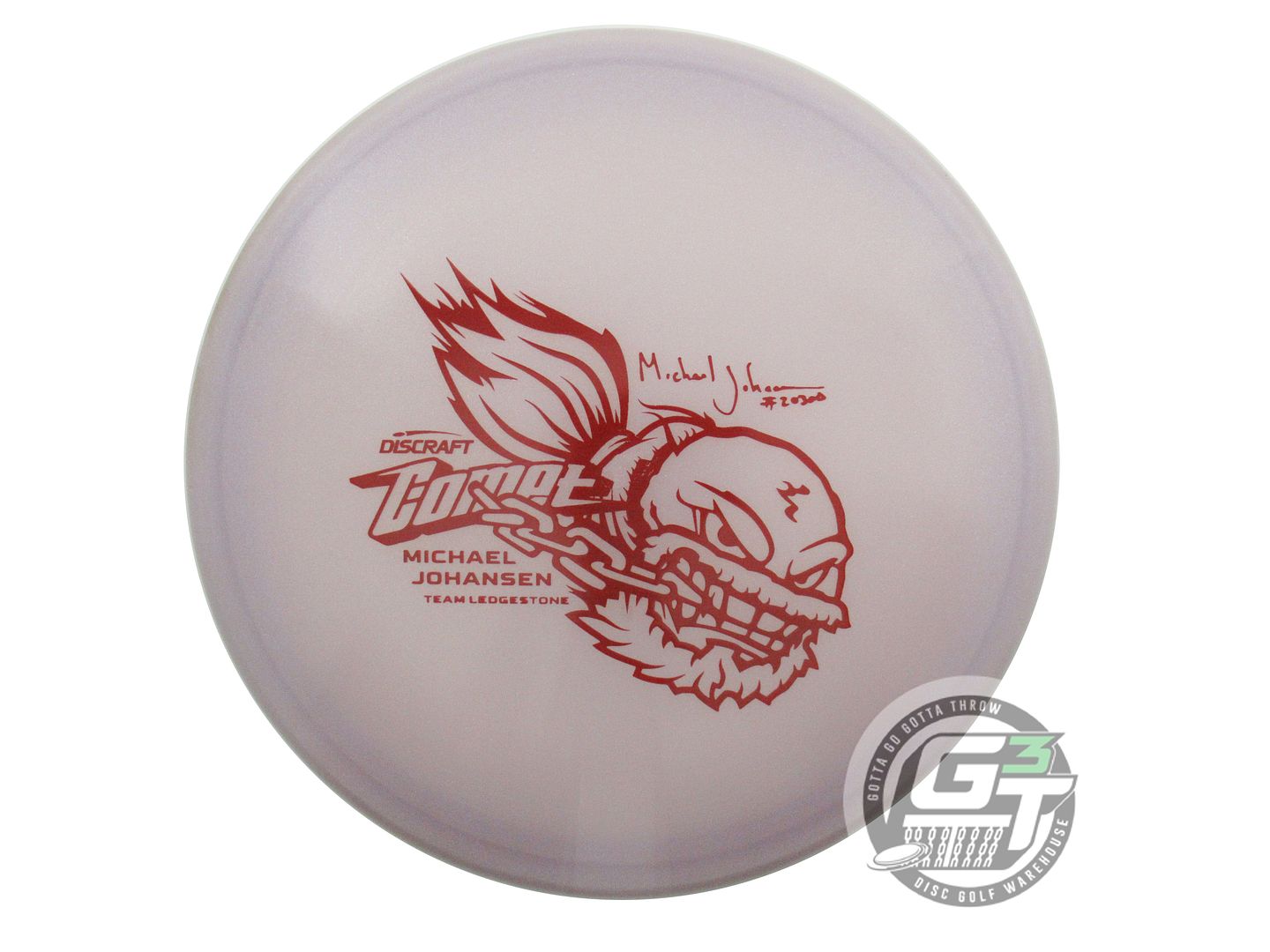NOS Discraft [JOHANSEN] Metallic Z Comet 177g Lilac Maroon Stamp Midrange Disc