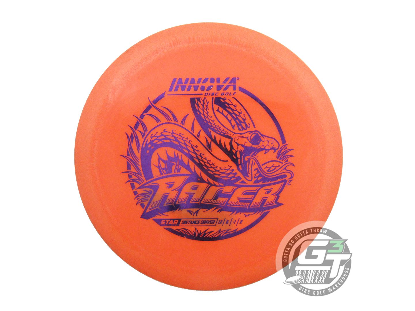 USED Innova Star Racer 173g Orange Purple Foil Distance Driver Golf Disc