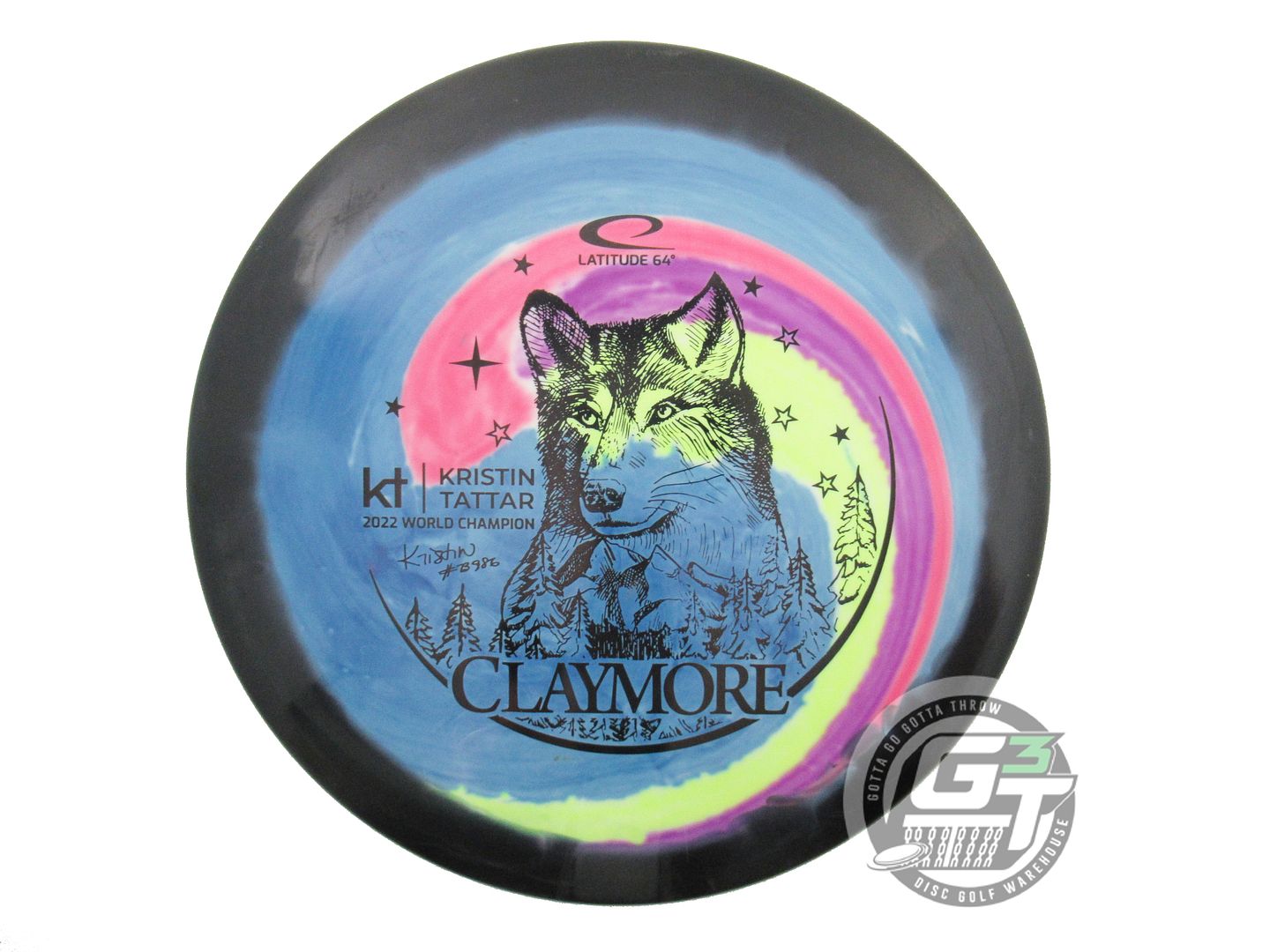 USED Latitude 64 [TATTAR] Gold Orbit Claymore 179g HOME DYED Midrange Golf Disc