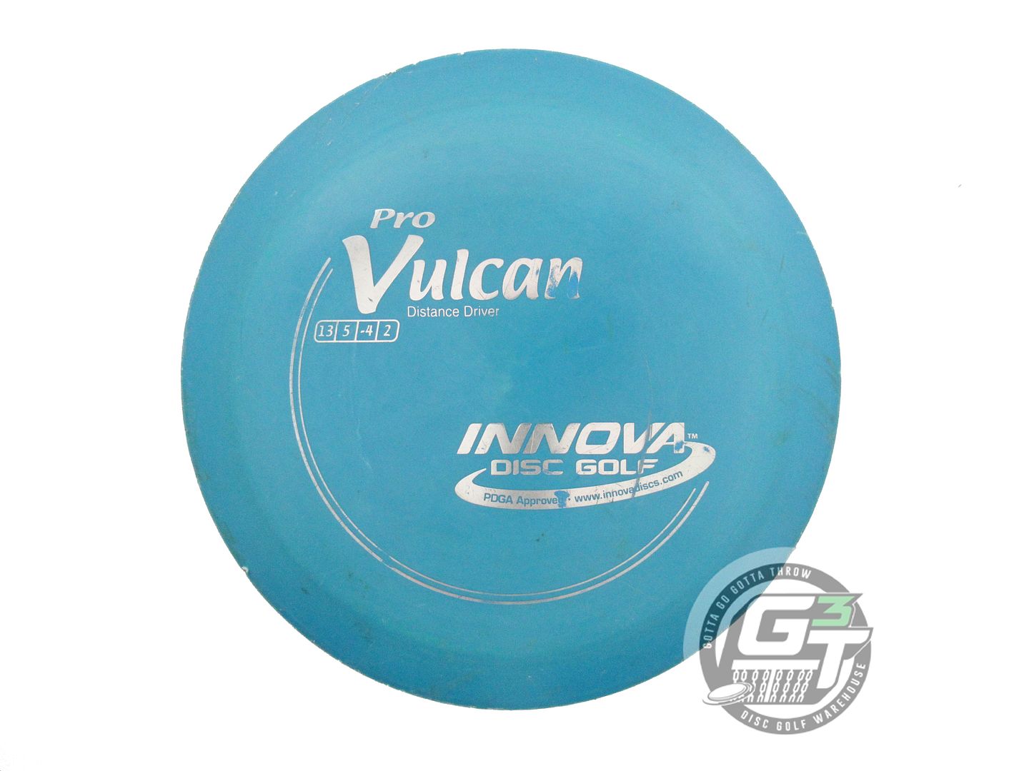 USED Innova Pro Vulcan 168g Teal Silver Foil Distance Driver Golf Disc