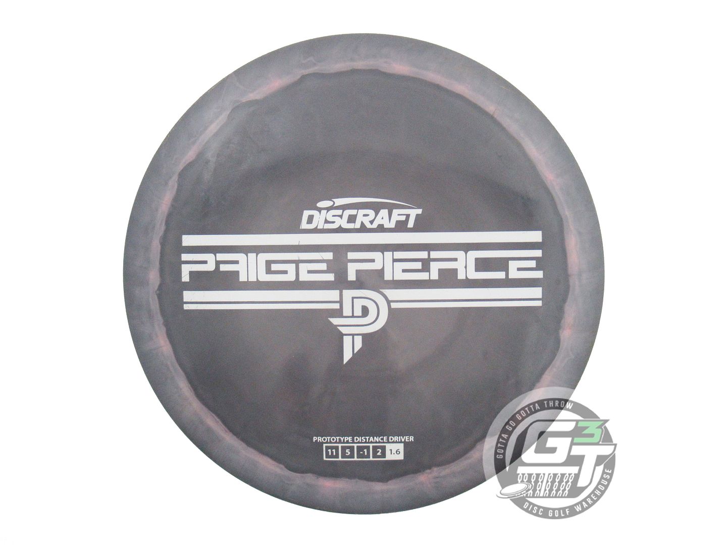 USED Discraft [PIERCE] Proto ESP Drive 175g Gray White Stamp Driver Disc