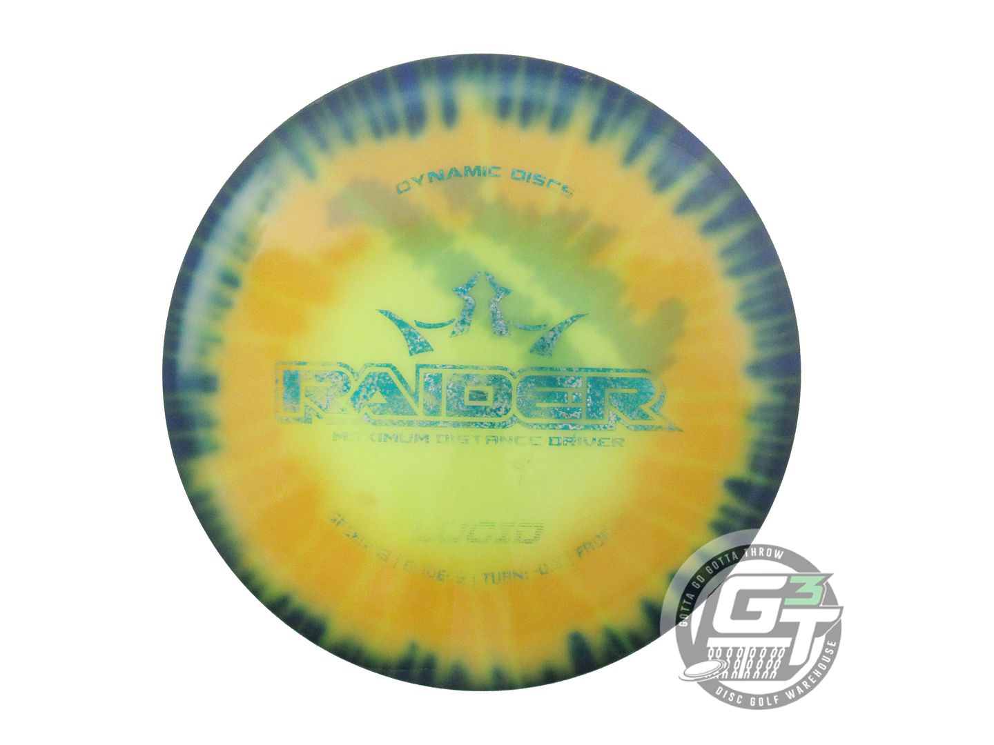 USED Dynamic Discs MyDye Lucid Raider 174g Blue Burst Distance Driver Golf Disc