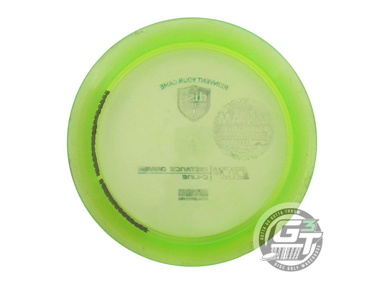 USED DiscMania [MN AMDGC] C-Line DD3 173g Lime Teal Foil Driver Golf Disc