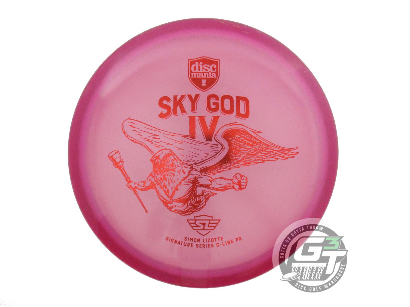 USED DiscMania SKY GOD 4 C-Line P2 175g Purple Red Foil Putter Golf Disc