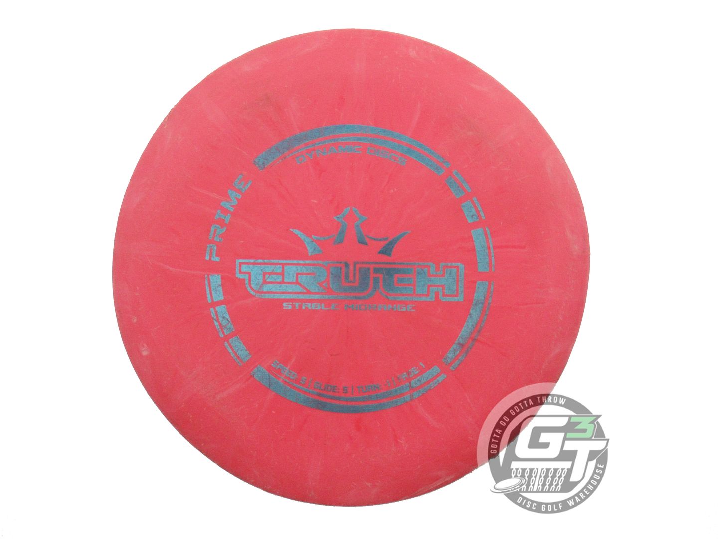 USED Dynamic Discs Prime Truth 173g Red Blue Foil Midrange Golf Disc