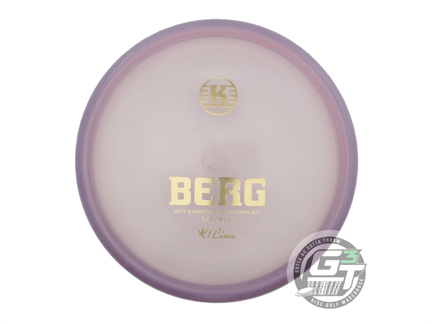 USED Kastaplast K1 Berg 170g Lilac Gold Foil Putter Golf Disc