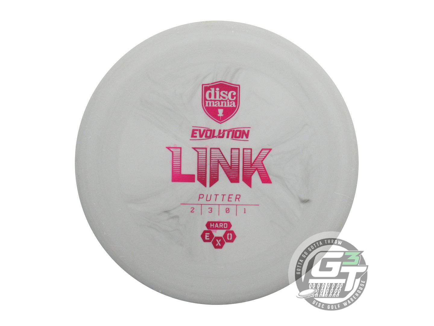 USED DiscMania EXO Hard Link 173g Gray Purple Foil Putter Golf Disc