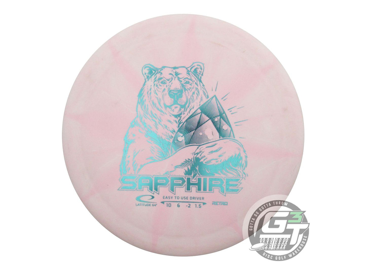 USED Latitude 64 Retro Burst Sapphire 164g Lt. Pink Aqua Foil Driver Golf Disc