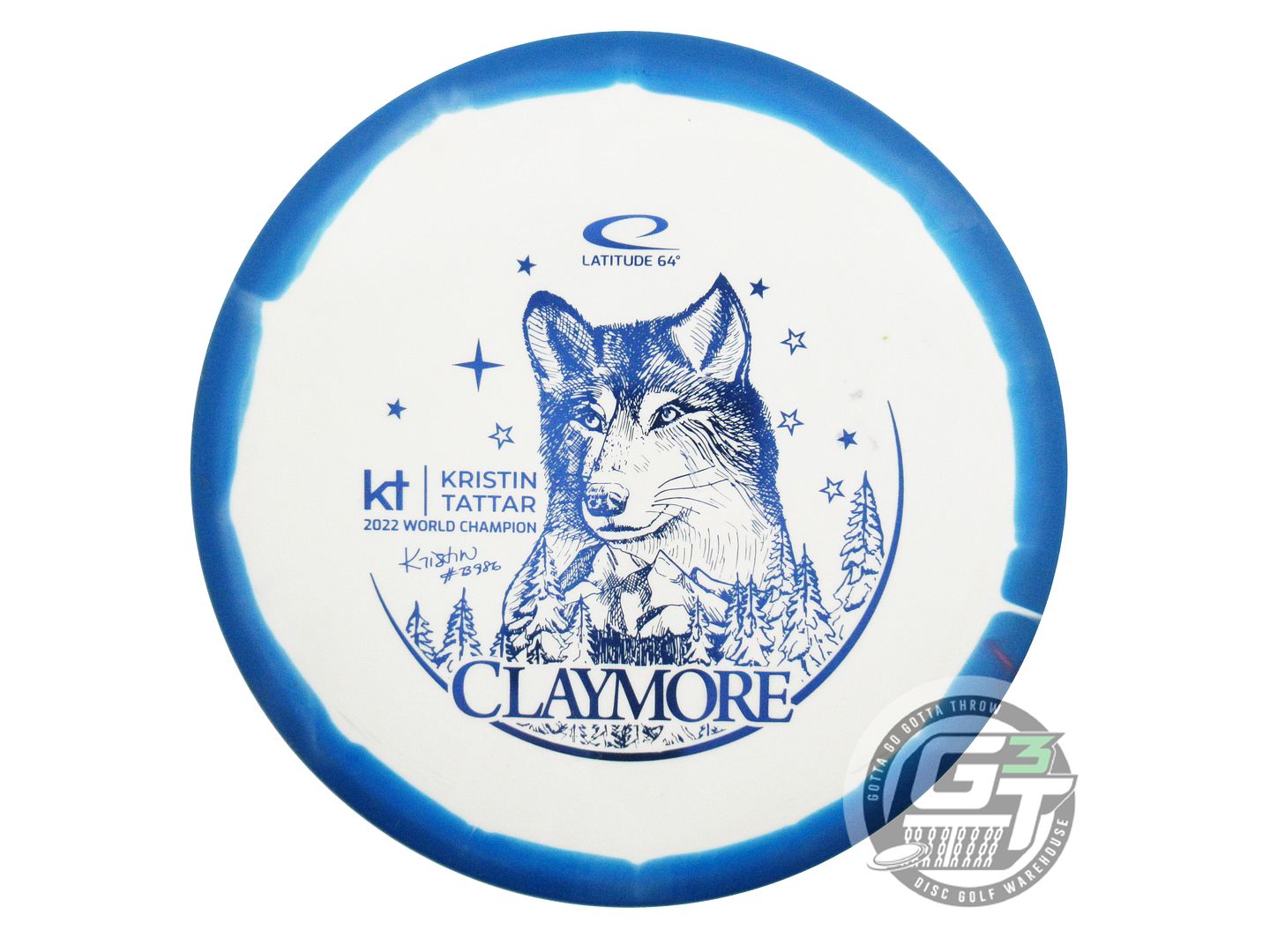 USED Latitude 64 [TATTAR] Gold Orbit Claymore 177g Blue-White Midrange Disc