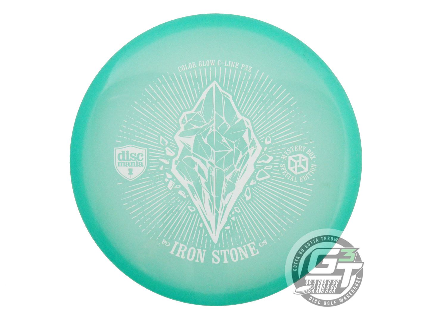 USED DiscMania IRON STONE Glow C-Line P3x 174g Green White Stamp Putter Disc