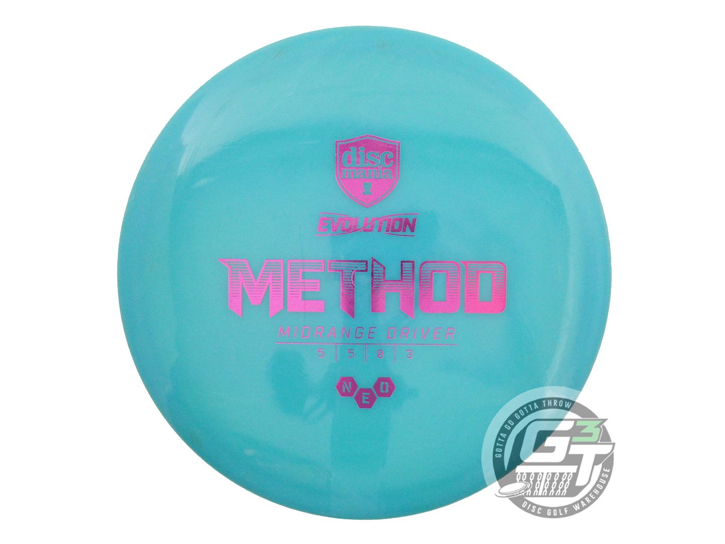 USED DiscMania Neo Method 180g Teal Magenta Foil Midrange Golf Disc
