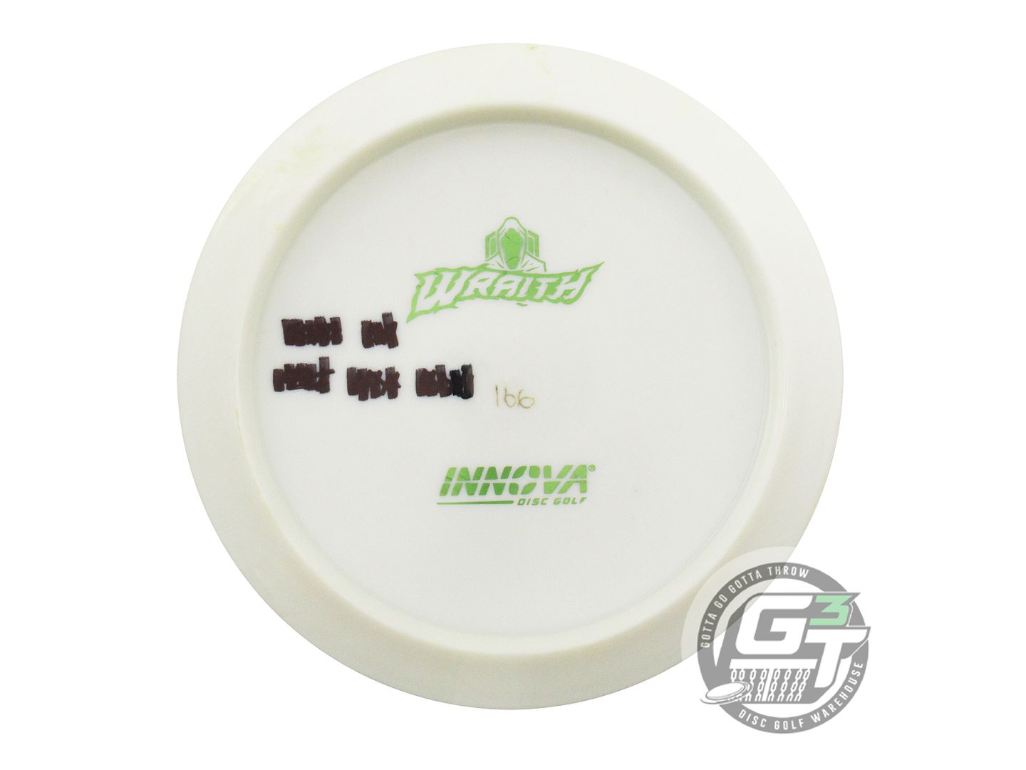 USED Innova Backstamp Star Wraith 166g White Lime Foil Driver Golf Disc