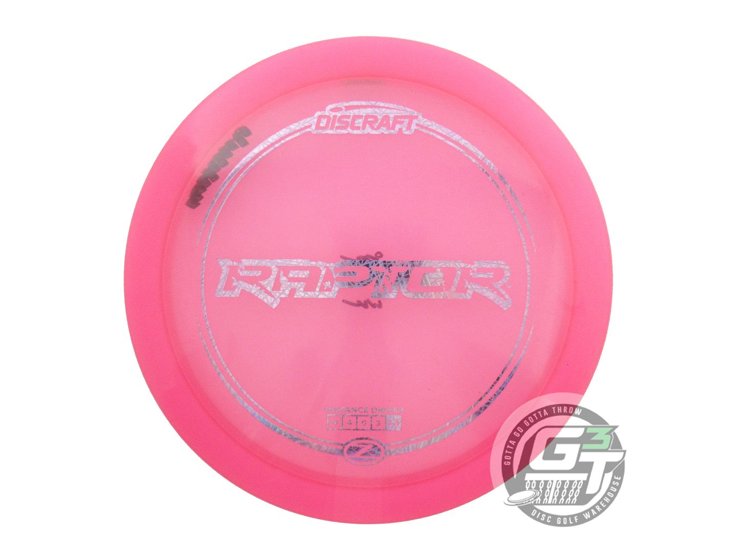 USED Discraft Z Raptor 175g Pink Lilac Foil Distance Driver Golf Disc