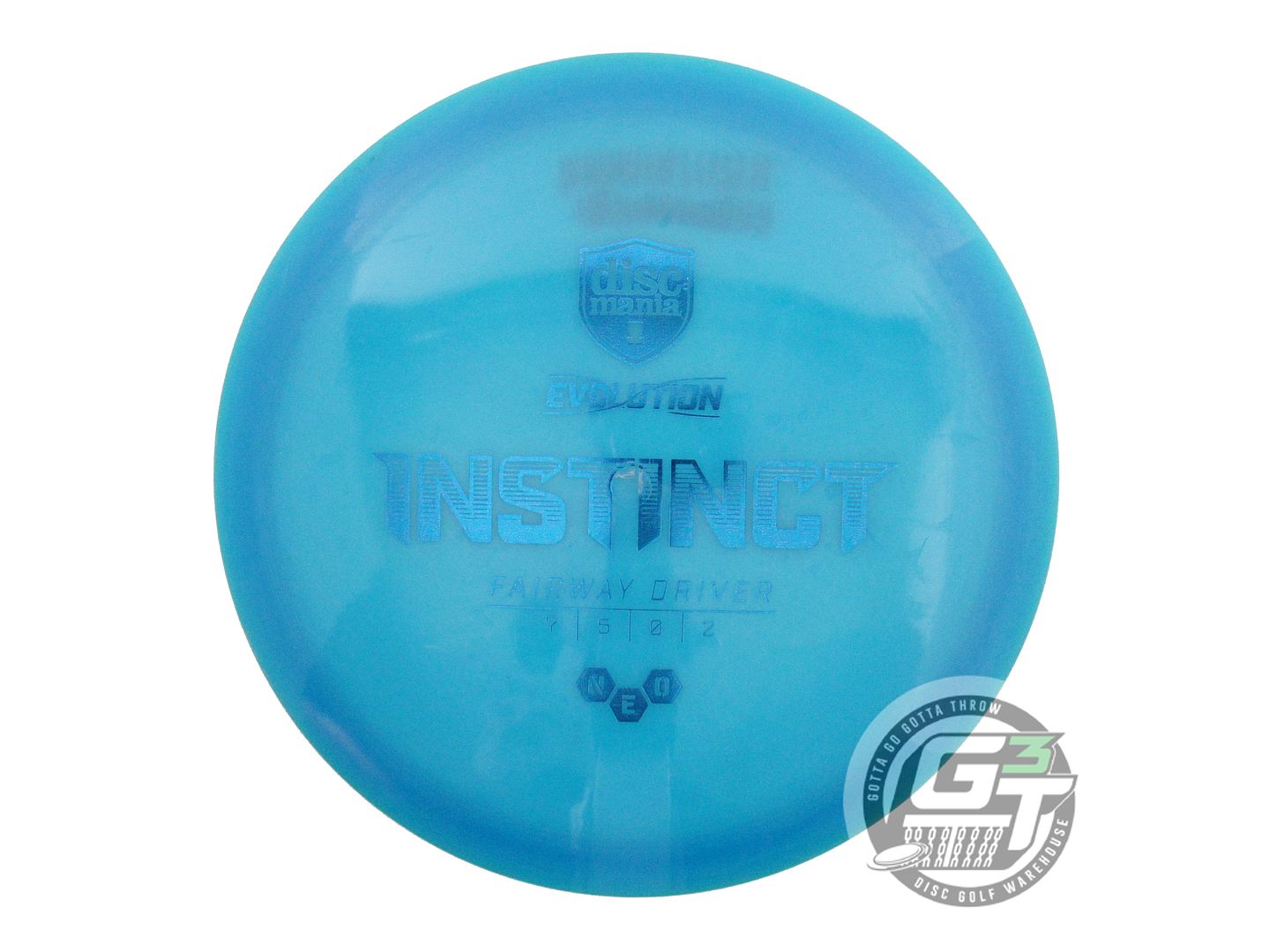 USED DiscMania Neo Instinct 171g Blue Blue Foil Fairway Driver Golf Disc