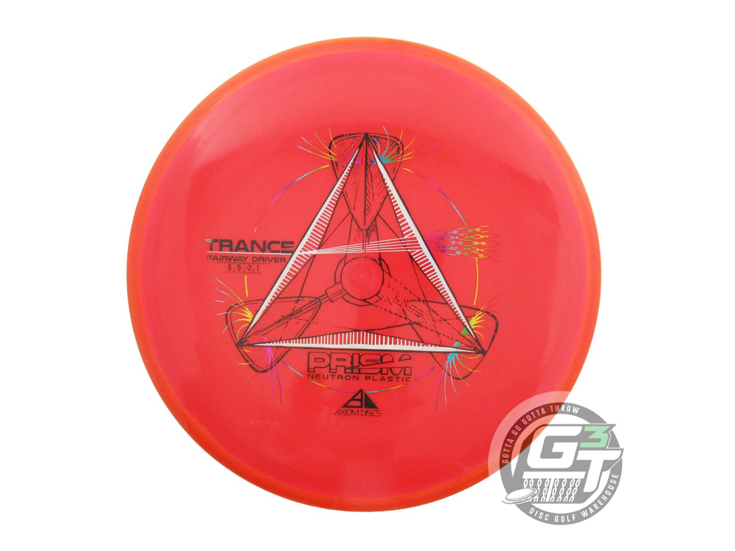USED Axiom Discs Prism Neutron Trance 172g Red Orange Rim Fairway Driver Disc