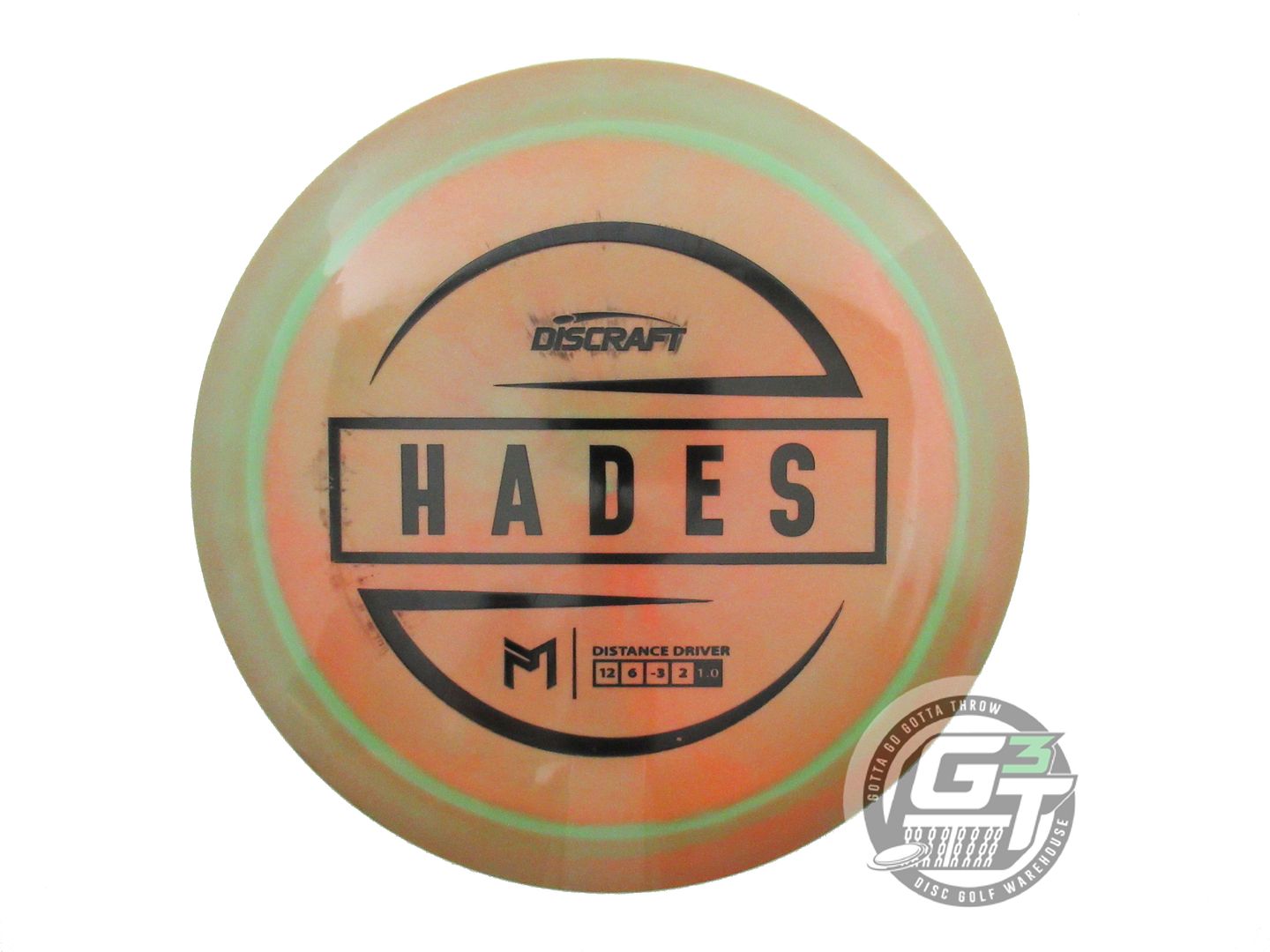 USED Discraft [McBETH] ESP Hades 171g Green-Orange Black Stamp Driver Golf Disc