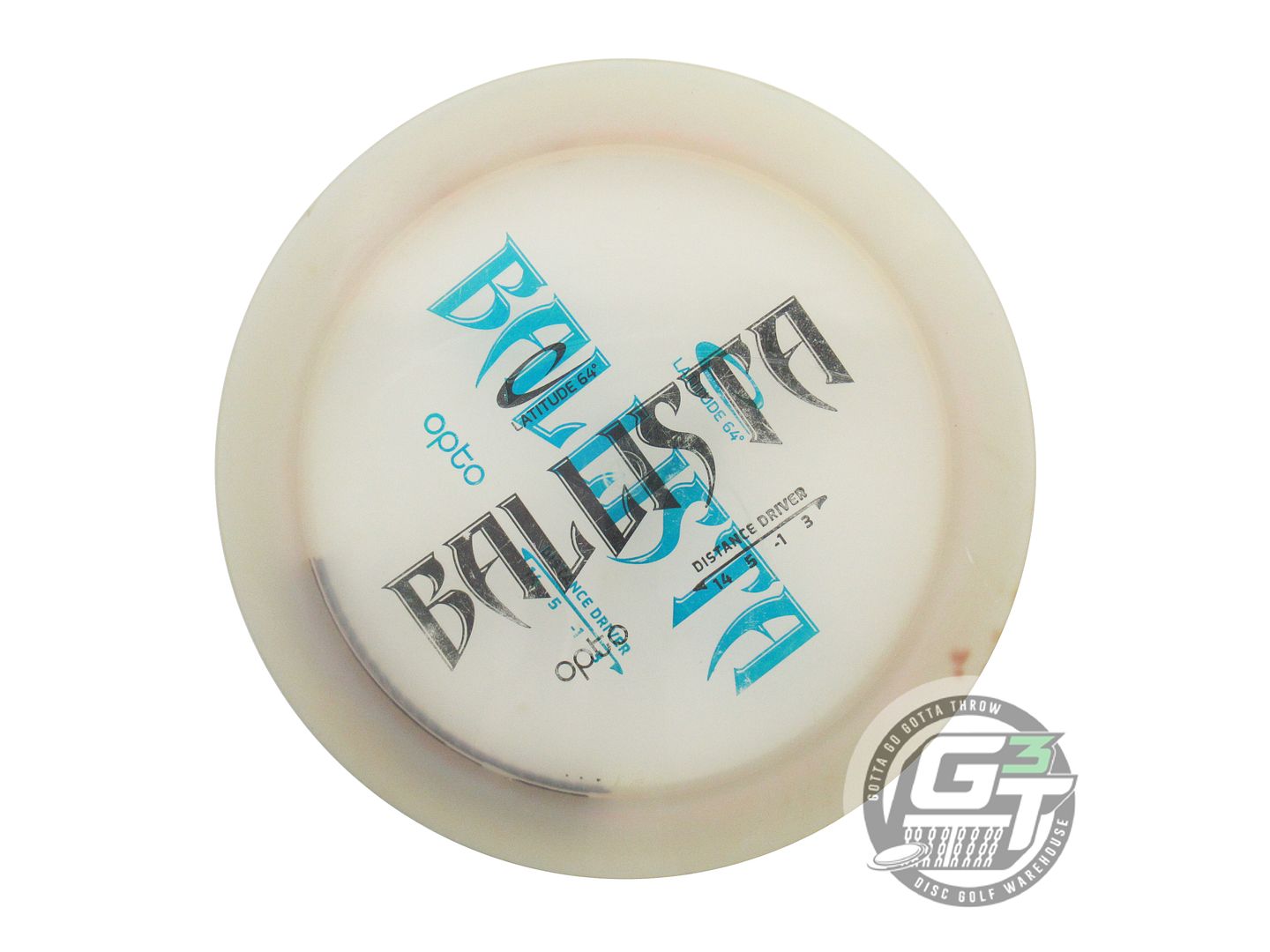 USED Latitude 64 X-OUT Opto Ballista 170g Ice Distance Driver Golf Disc