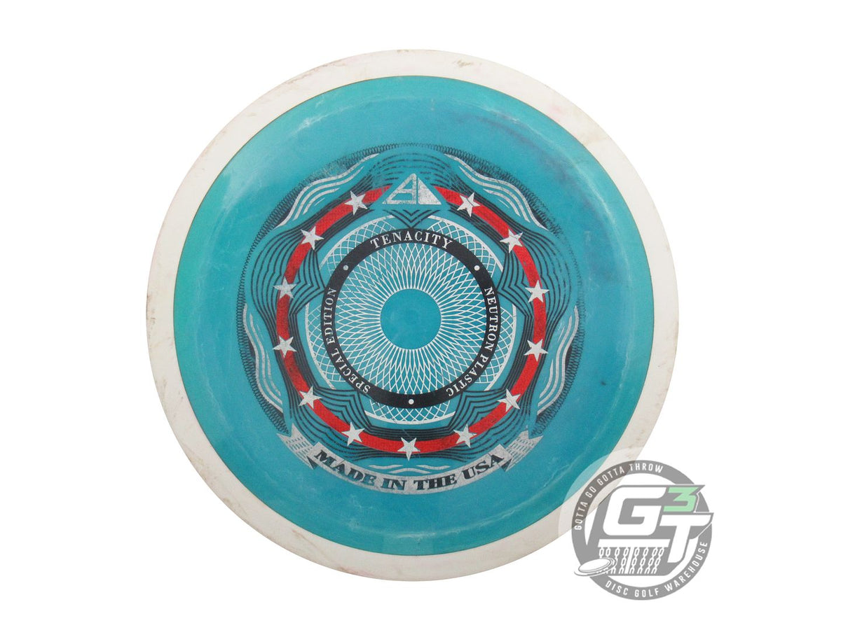 USED Axiom Discs [SE] Neutron Tenacity 175g Teal White Rim Distance Dr ...